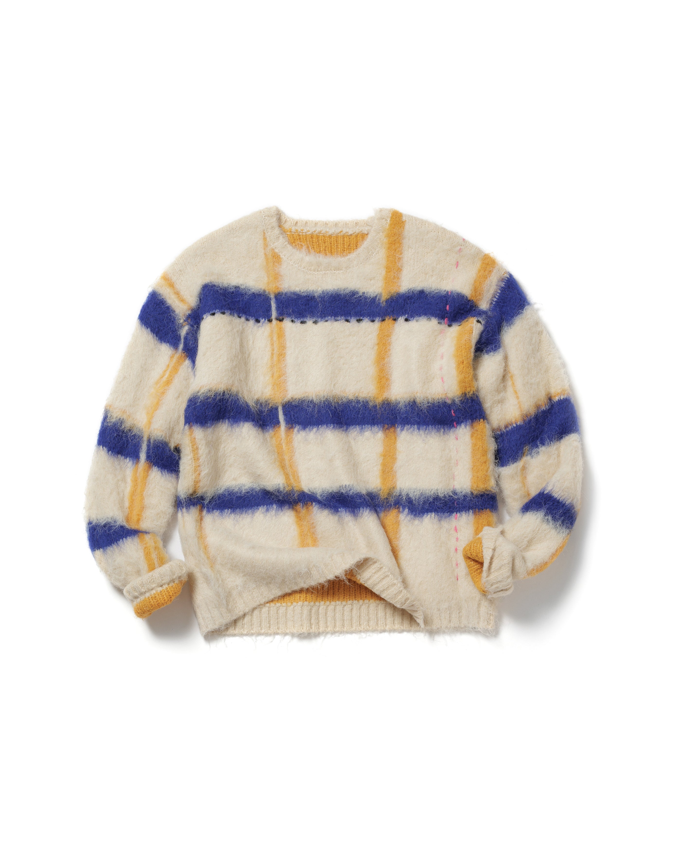 透明な空気のチェックニット – pamm.officialstore