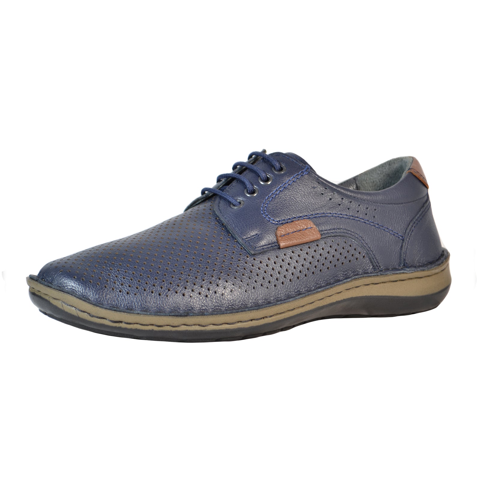 Pantofi barbati Dr. Jell's 9506-106 Navy Brogue – Pantofi Bizon