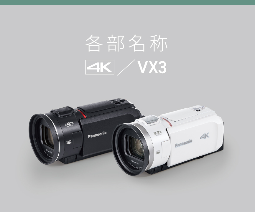 各部名称 | デジタルビデオカメラ | Panasonic