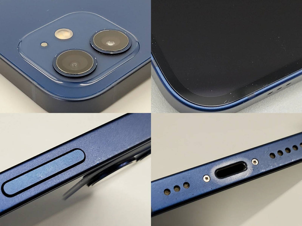 Cランク】SIMフリー iPhone12 128GB ブルー MGHX3J/A A2402