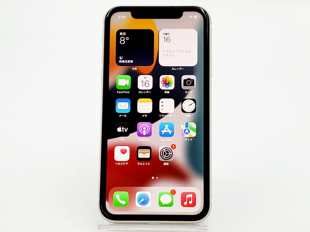 Bランク】SIMフリー iPhone11 64GB ホワイト MHDC3J/A A2221