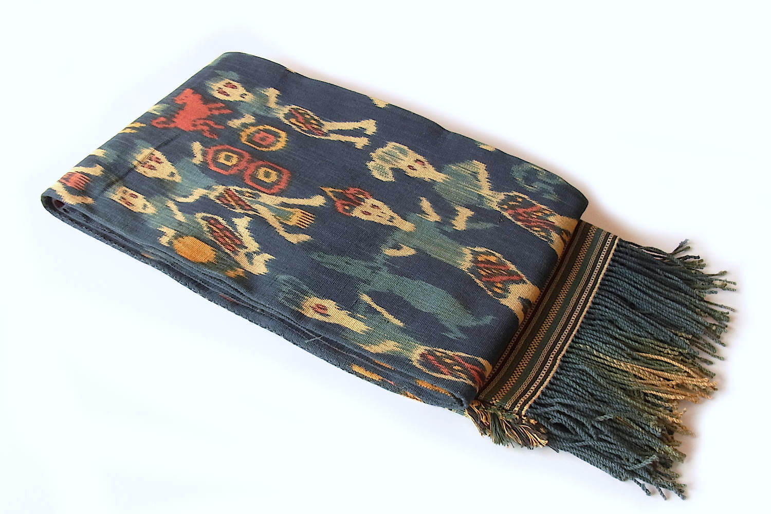 スンバ島イカット（ヒンギー）No.T-ISI-059|ラジャストーリー・鹿狩り