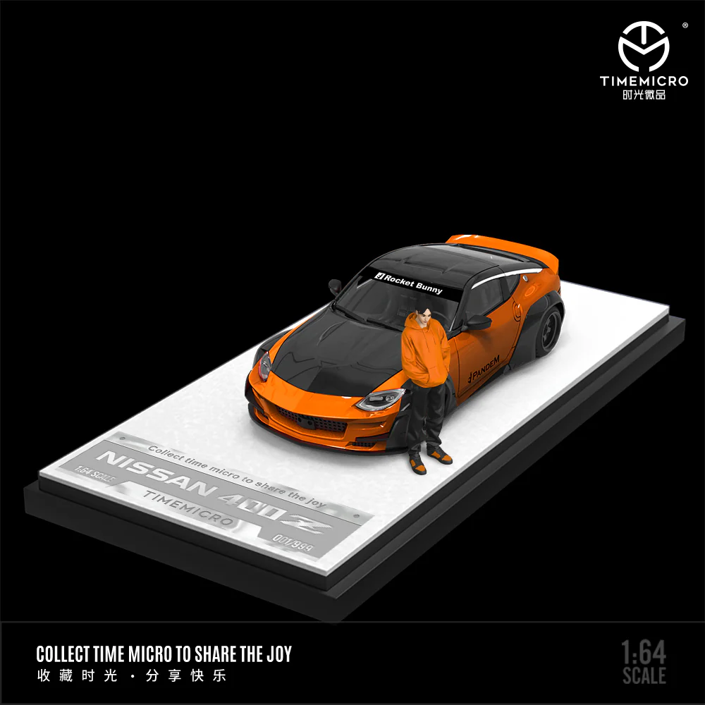 Time Micro 1:64 Nissan 400Z Metallic Orange - Pablos Diecast Garage