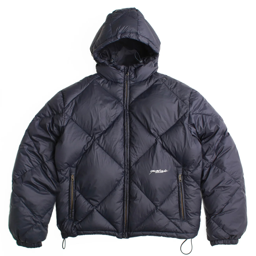 Yardsale Diamond Down Puffer Jacket (Navy) - PAGER TOKYO : PAGER TOKYO