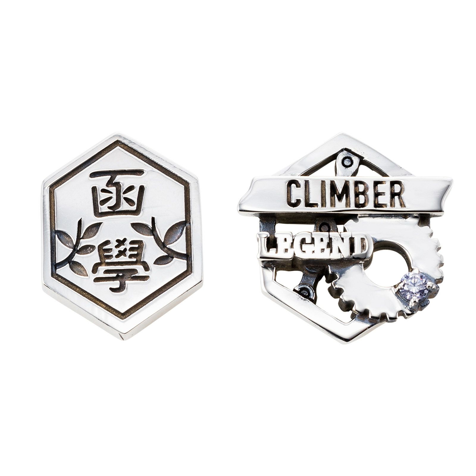 弱虫ペダル 東堂尽八モデル｜ピアス 両耳用 シルバー YPE-P007｜white