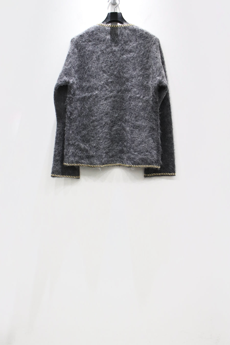 BED J.W. FORD(ベッドフォード)のChain Mohair Cardigan CHARCOALの
