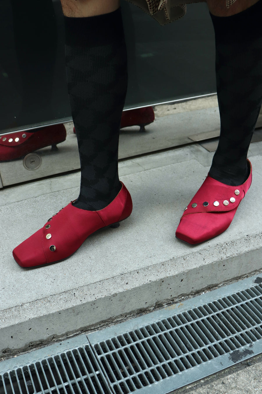 MASU(エムエーエスユー)のSATIN BAT SHOES BORDEAUXの通販｜PALETTE