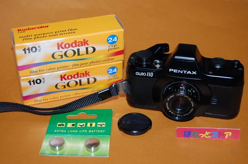 ASAHI PENTAX auto110ボディー＆ 24mm F2.8標準レンズ＆レンズキャップ