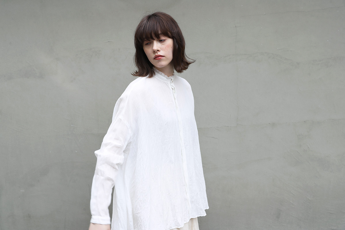 suzuki takayuki スズキタカユキ flared blouse [A221-07/nude-i]