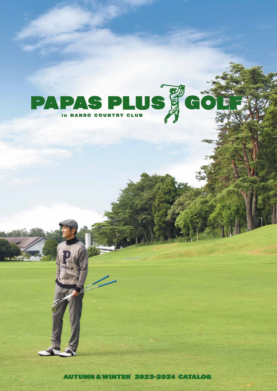 w1様PAPAS PLUS golf ゴルフバッグ ホワイト パパスプラスゴルフ PAPAS