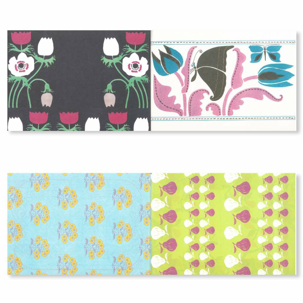 日本のレトロ図案 100枚レターブック | PARCELA［パルセラ］