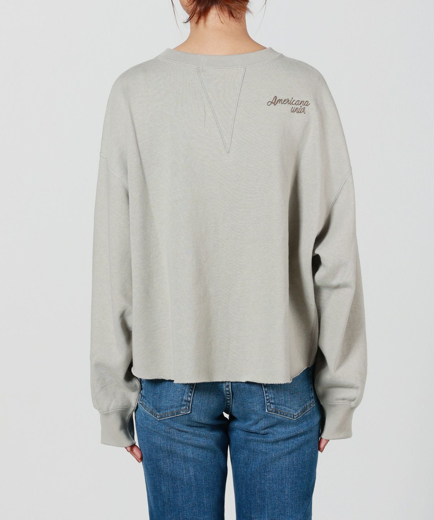 AMERICANA(アメリカーナ)】 クロップドカットオフスウェット｜PARIGOT