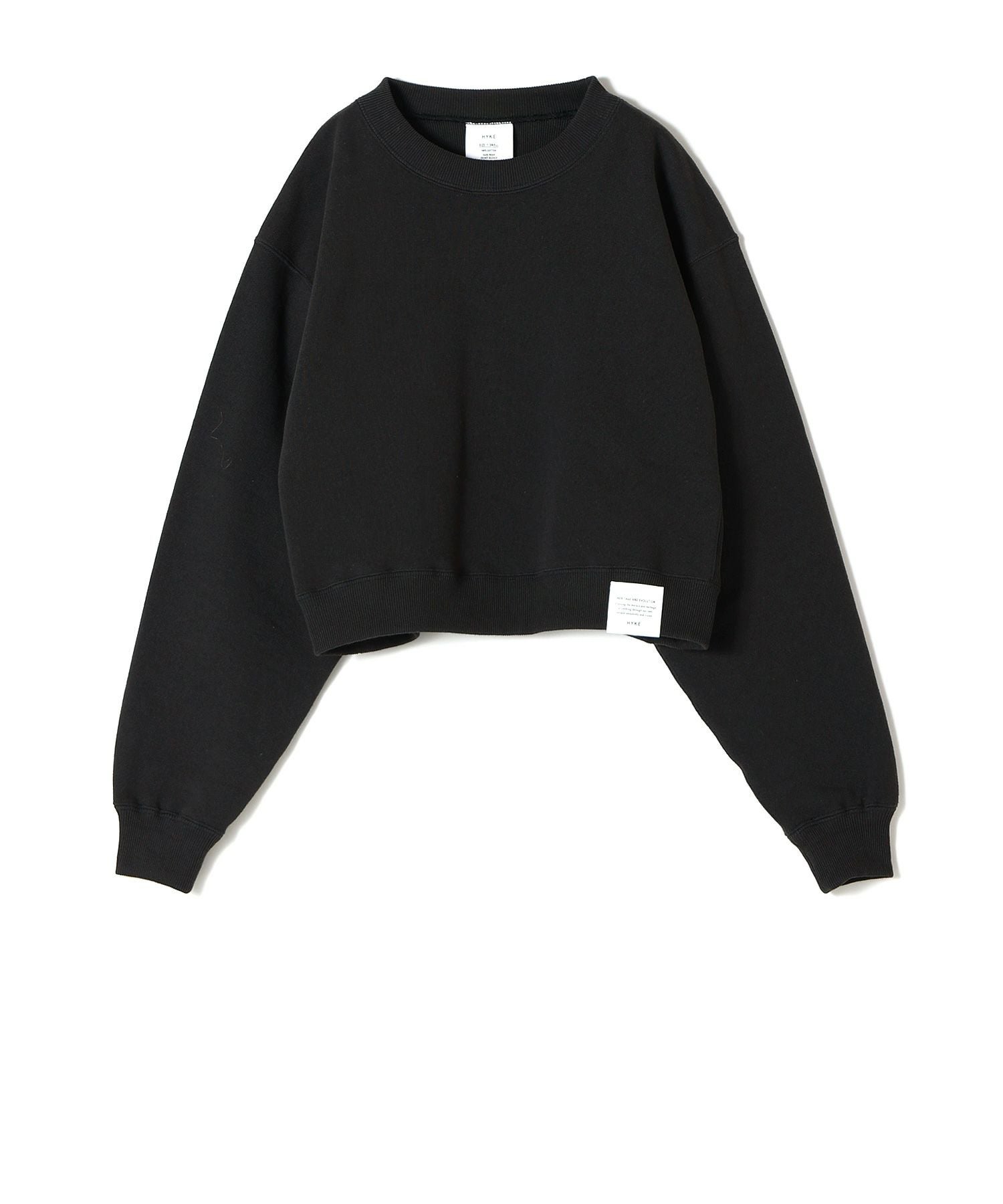 HYKE(ハイク)】 CROPPED SWEAT SHIRT｜PARIGOT ONLINE（パリゴオンライン）