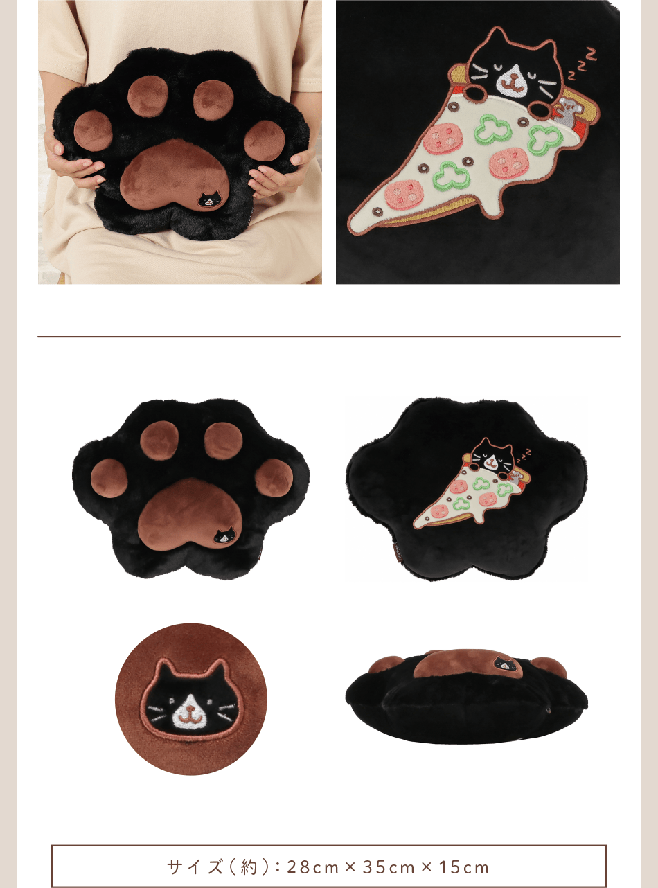 クロ助誕生日グッズ！肉球クッション、着せ替え、ソフビフィギュア