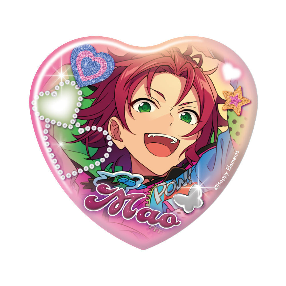 七種茨 GIRA☆デコアイドルシリーズ ハート 缶バッジ 63個 七種茨 GIRA