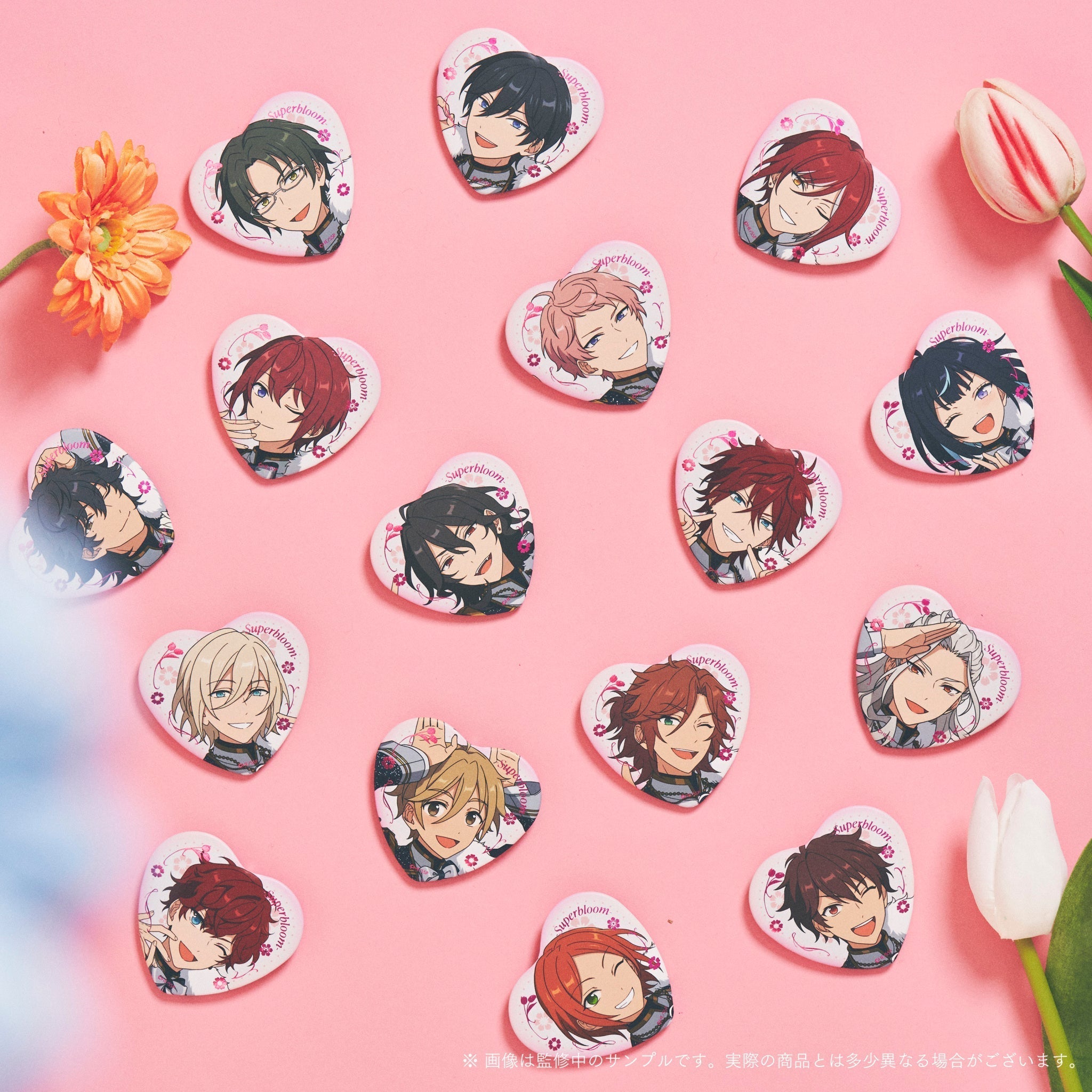 大神晃牙 スタフォニ ハート缶バッジ Superbloom A 大神晃牙