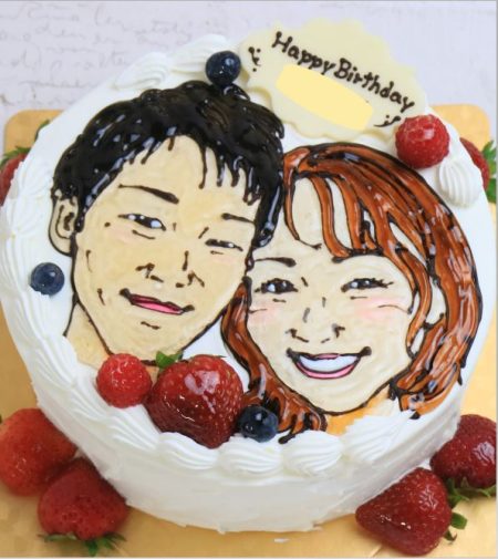 手書き似顔絵ケーキ｜オーダーメイドケーキならパティスリーマルベリー