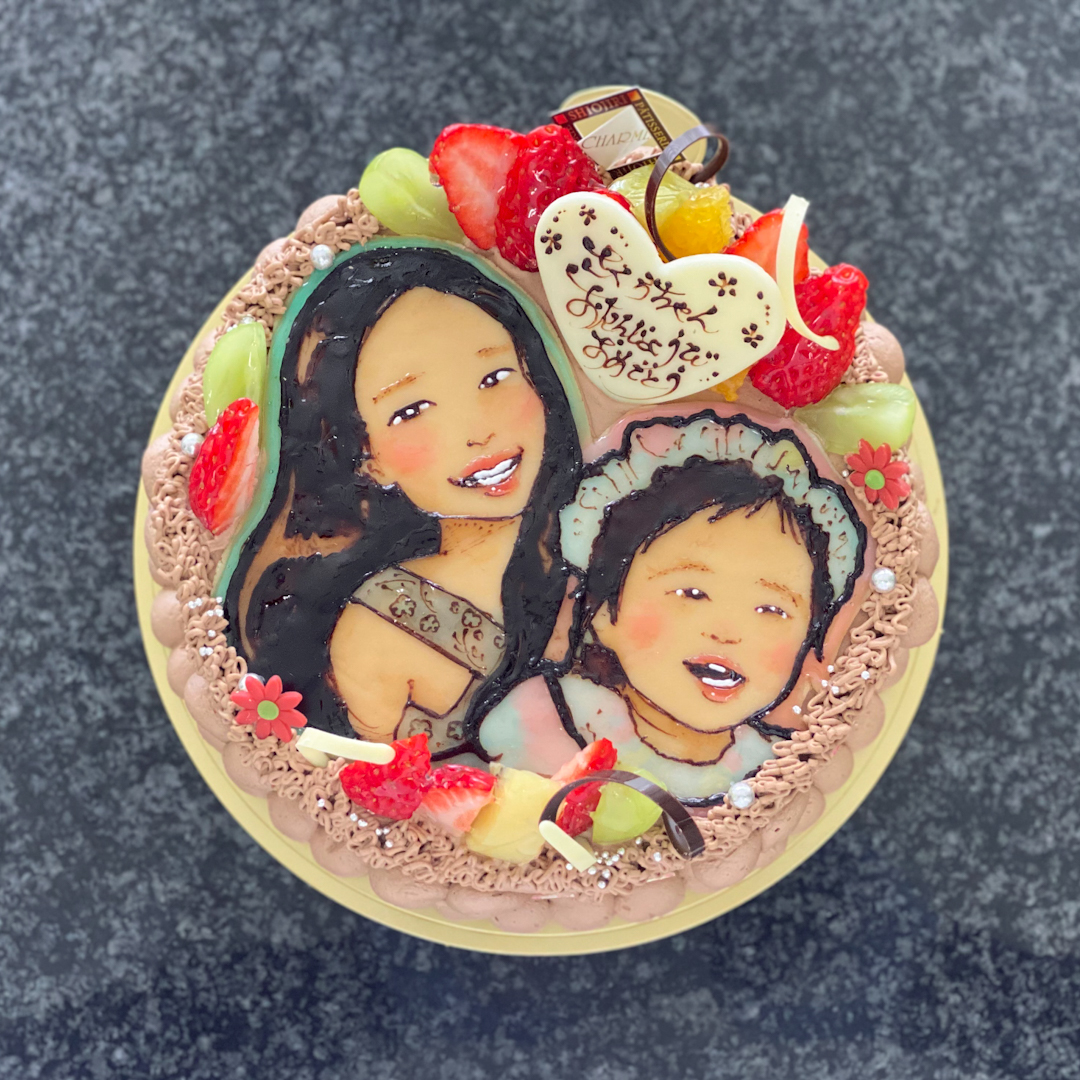 デザインオーダーケーキ（手描き）_#D1538 | 洋菓子のシャルム