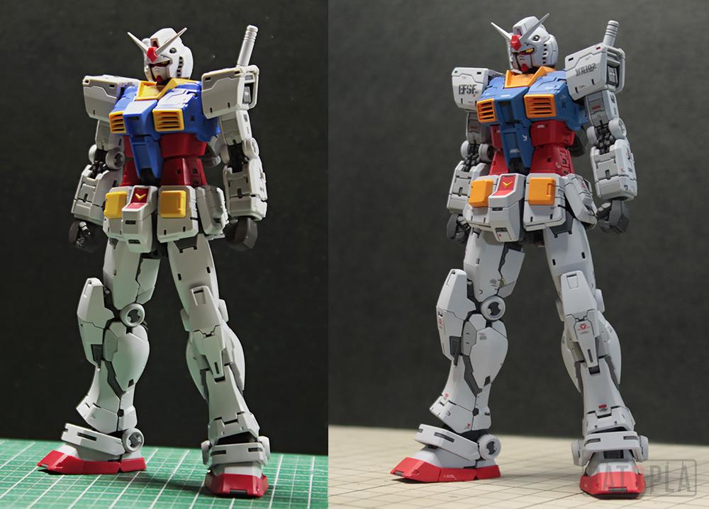RG 1/144 RX-78-2 ガンダム Ver.2.0 改修・全塗装製作03 完成 親父が