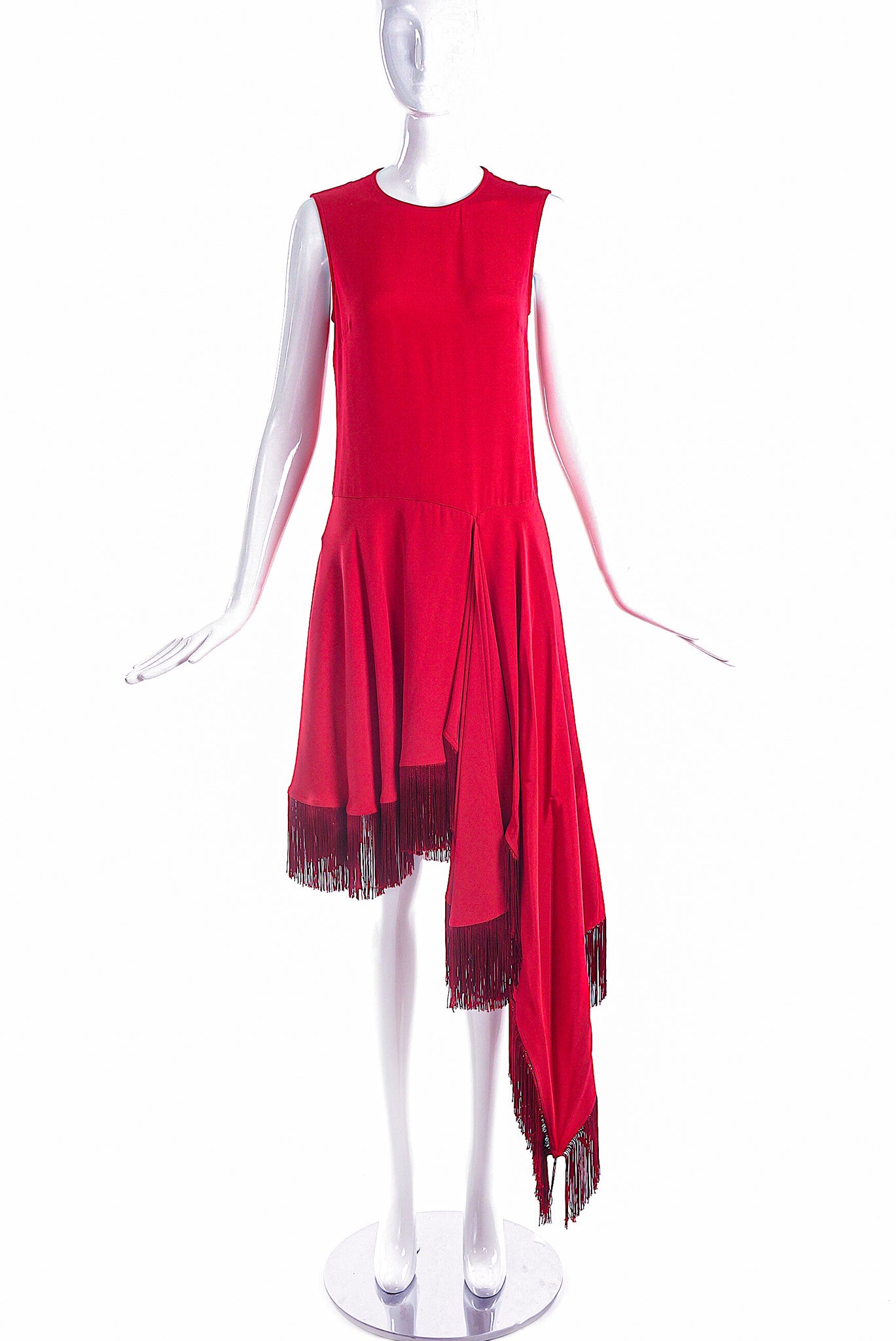 Calvin Klein 205W39NYC by Raf Simons Red Asymmetrical Dress with