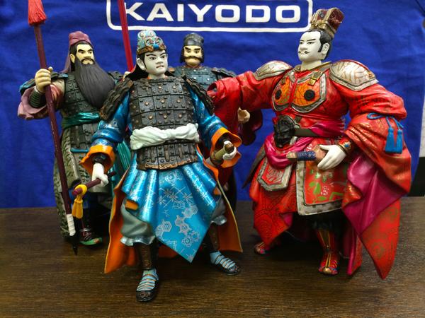 三国志 川本喜八郎コレクション 関羽・劉備・張飛・曹操、各8,800円＋