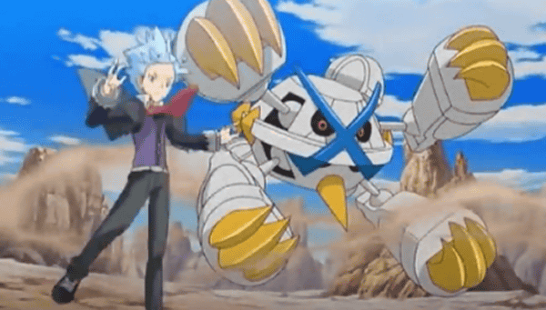 ダイゴが空から降って来る、「メガメタグロス」のメガシンカ図鑑の動画