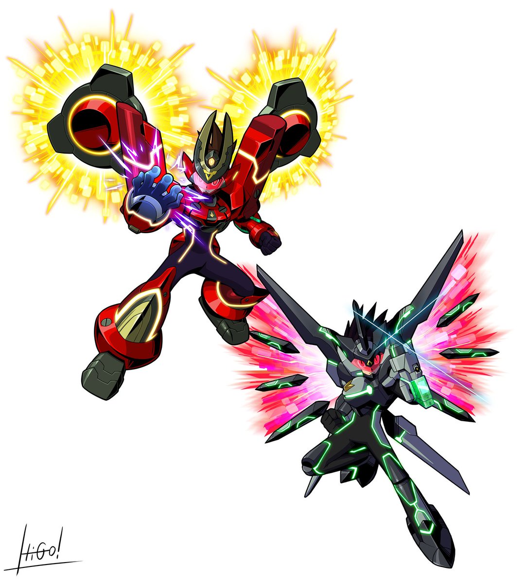 そして2009年の流星のロックマンのオコワを買った日に作画過程のページ