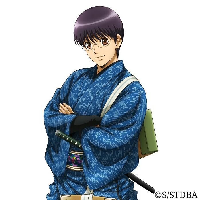 銀魂 京都ブルルン滞在記】 描き下ろし等身イラストの新八、神楽ちゃん