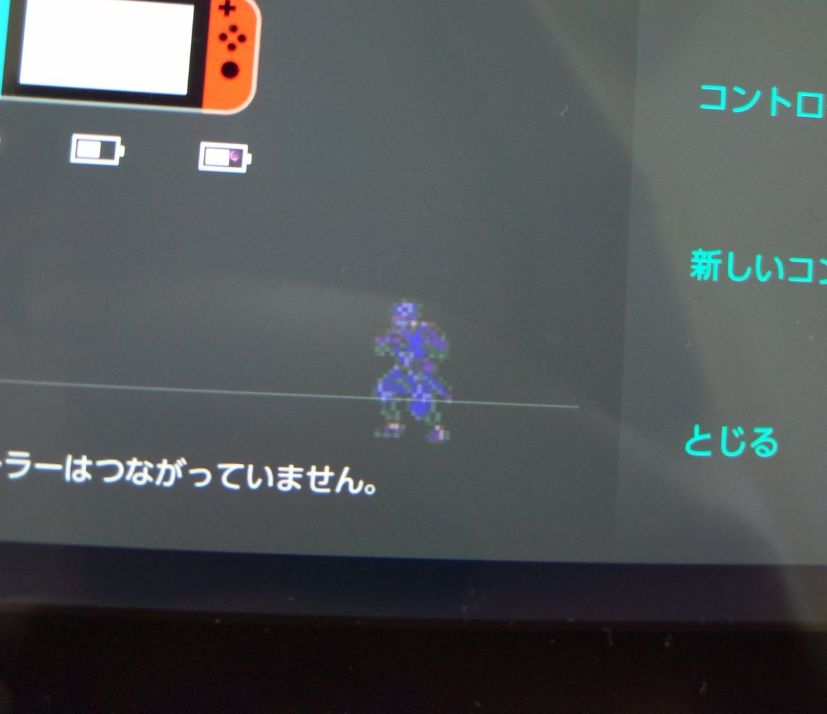 switchに忍者龍剣伝写して放っておいたら画面が焼けてリュウがずーっと