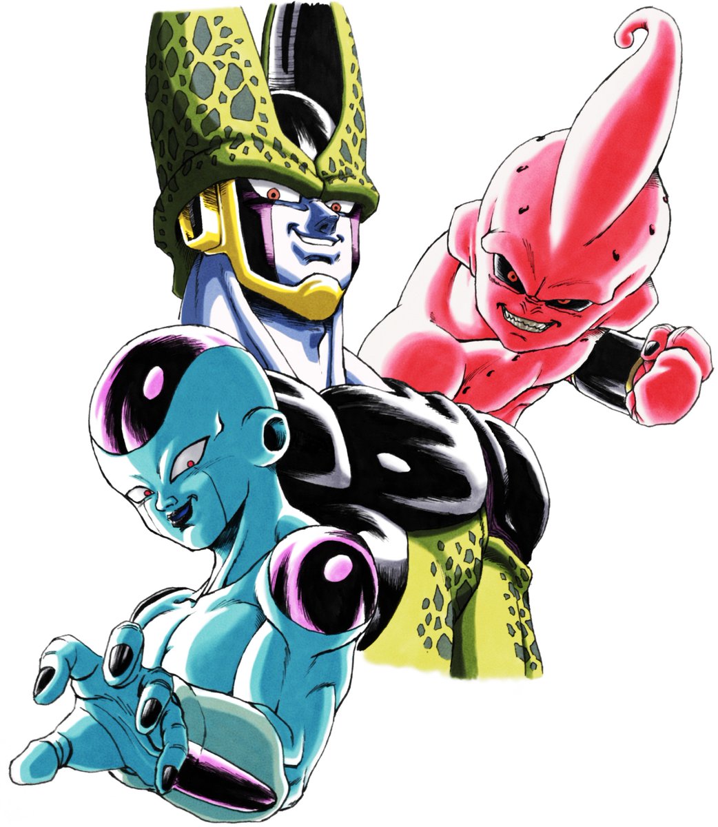 以前描いた、DB強敵イラスト。 ドッカンバトル起動時の背景で使われ