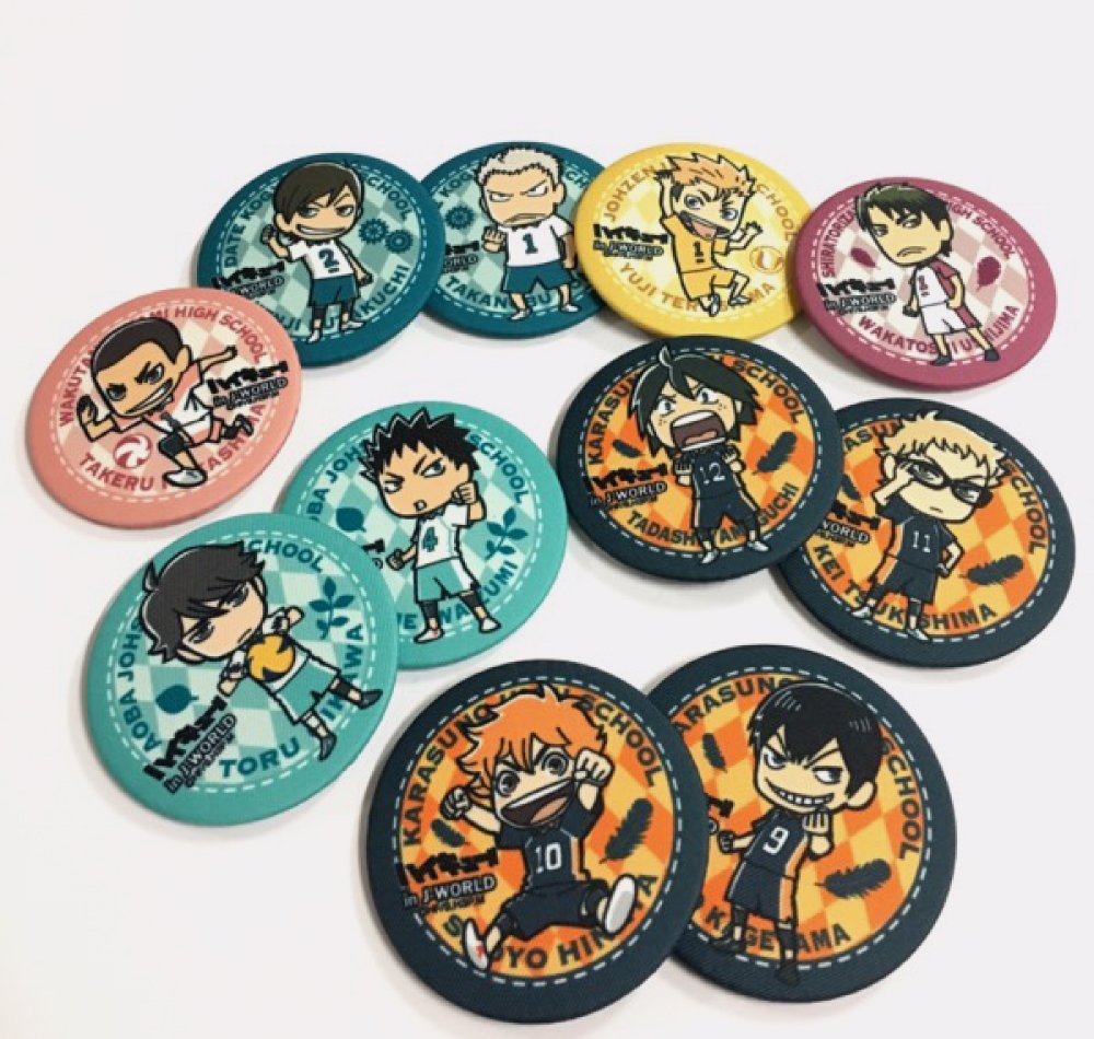 ハイキュー J-World TOKYO坂之下商店 宮城フェスホロ缶バッジ 縁下