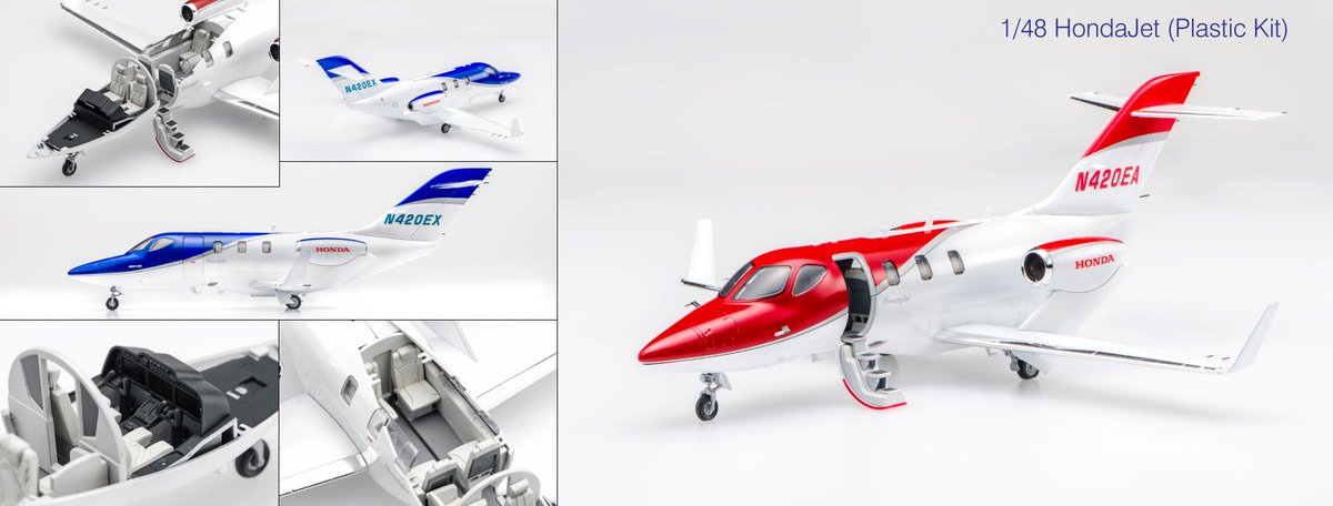ホンダジェット プラモデル、本日から発売開始! 1/48サイズの組み立て