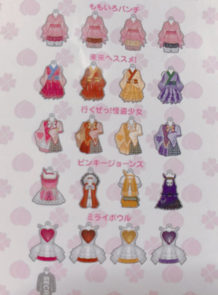 これがももクロの衣装だZチャーム』届いて開封した結果。 しおりん 2