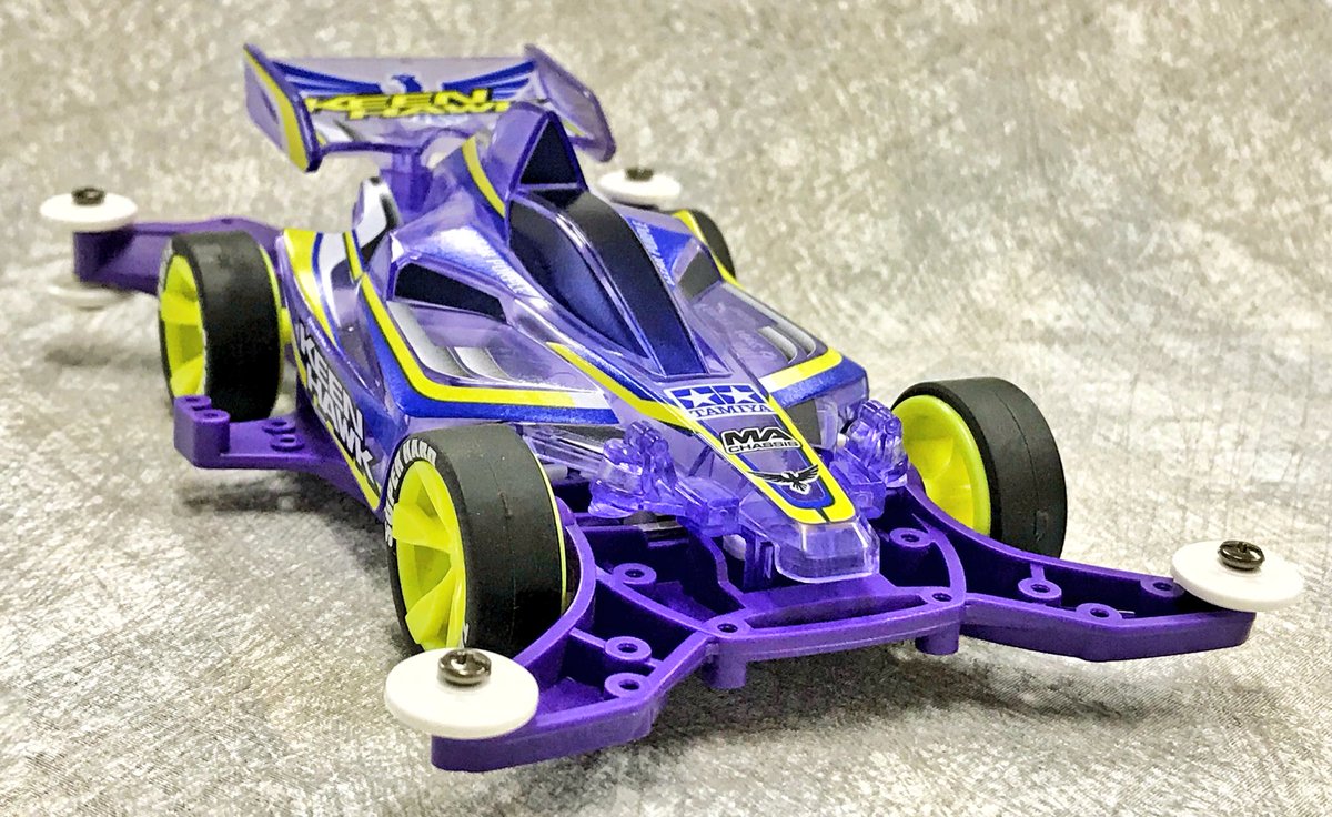 キーンホークJr. クリヤーパープルスペシャル』タミヤのイベント会場で