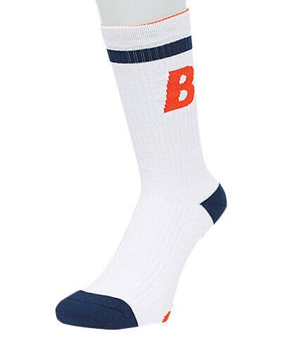 オンライン更新情報】 Ballaholic B Socks(Bソックス) 白/オレンジ/紺