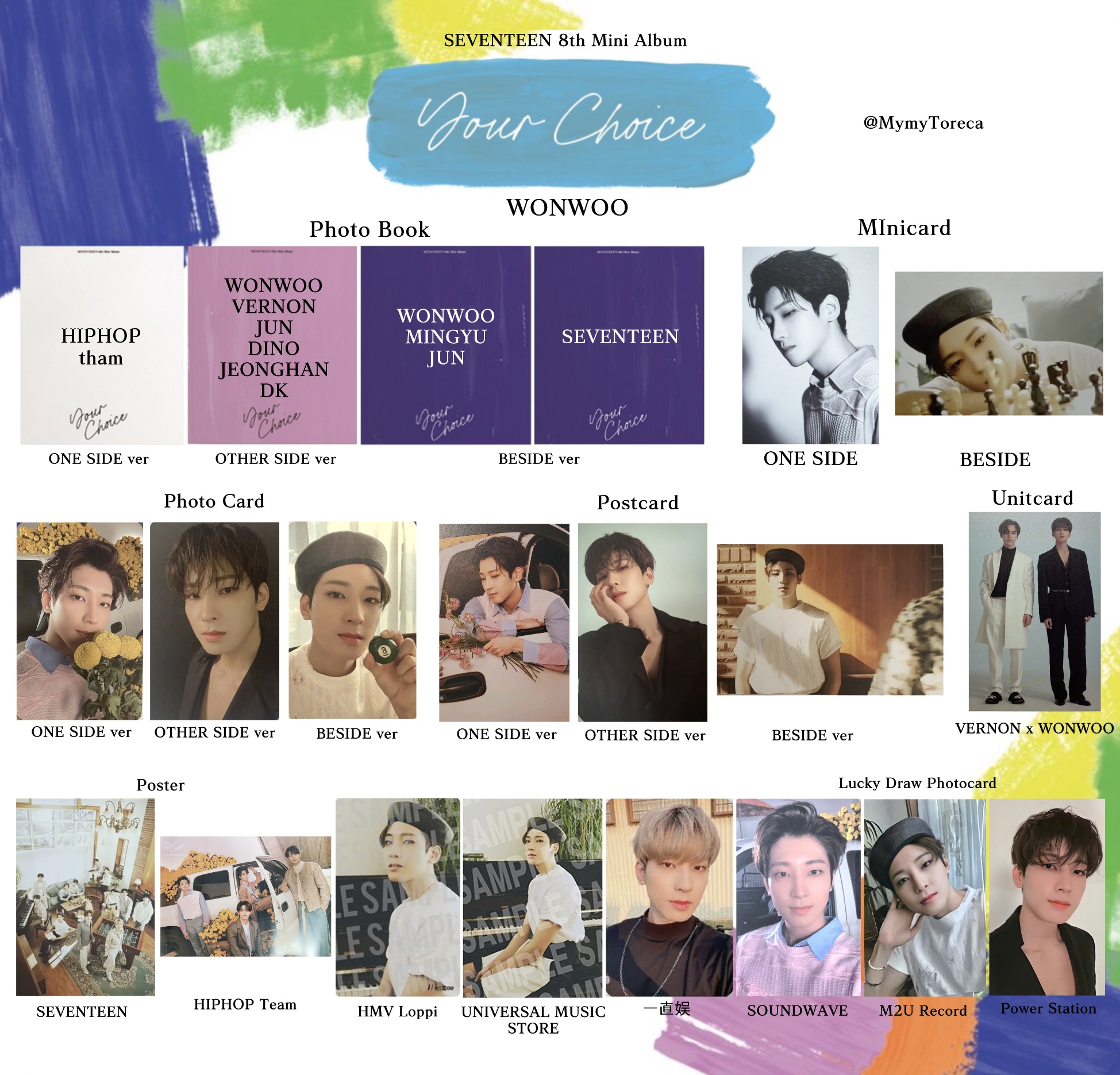 セブチ your choice ラキドロ ヨントン ウォヌ トレカ