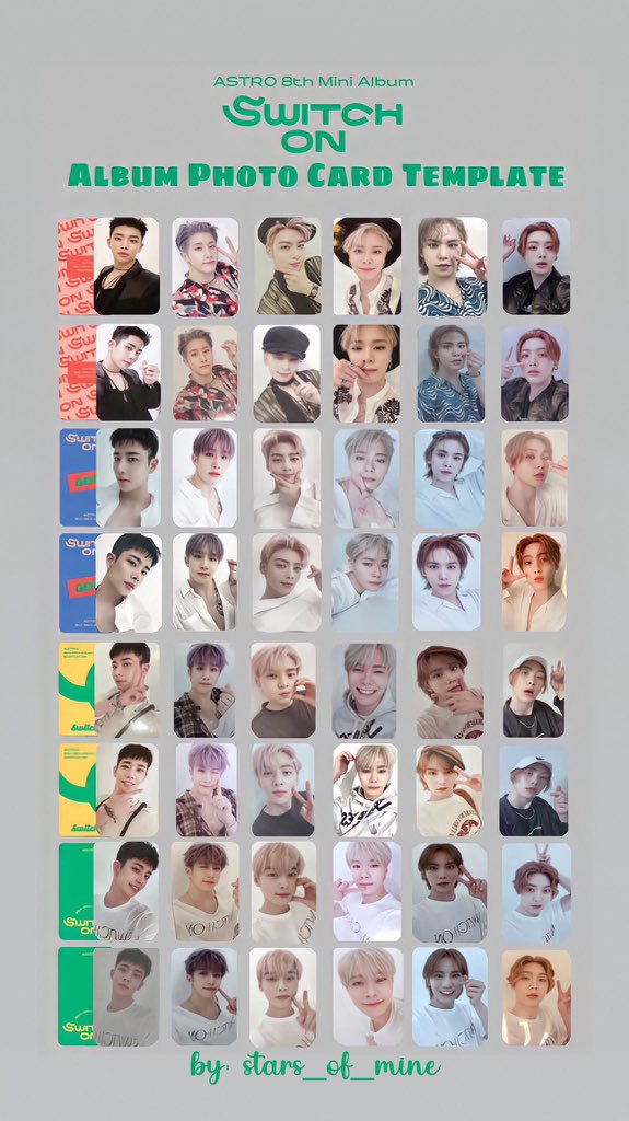 ASTRO SWITCH ON チャウヌ ウヌ トレカ セット