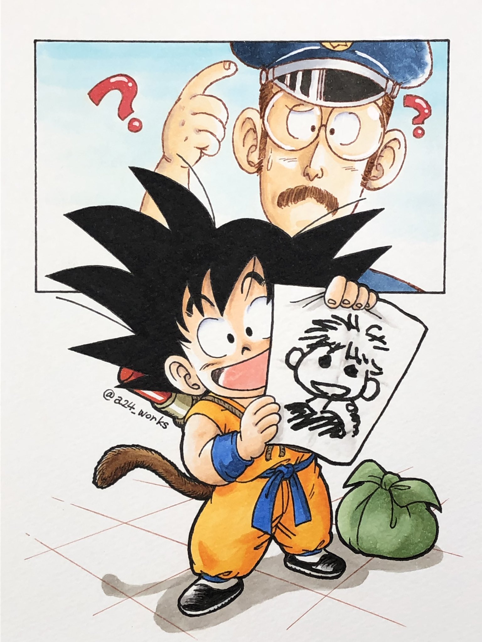 ドラゴンボールヒーローズ プロモ 孫悟空 GDPB-46 鳥山原画 孫悟空