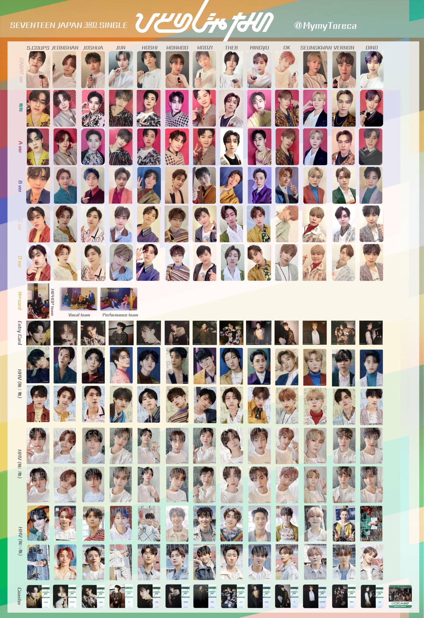 seventeen セブチ エスクプス ひとりじゃない HMV 第3弾 トレカ