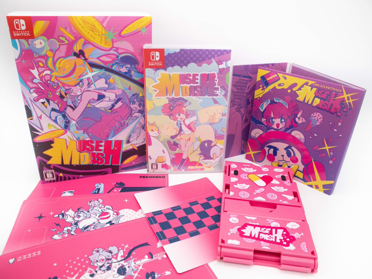 MuseDash Switch専用ステッカー付きの限定パッケージ版ソフト 現在発売