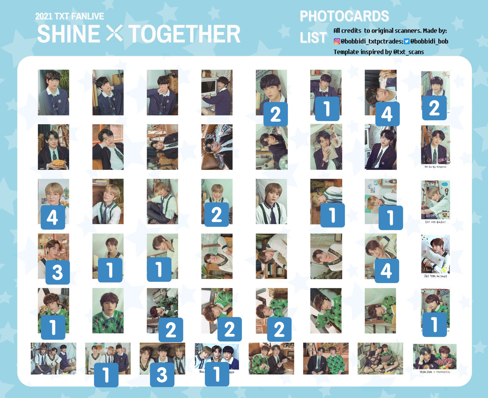 TXT musicbank 歌謡大典 KBS トレカ5枚 TXT KBS サノク トゥバ