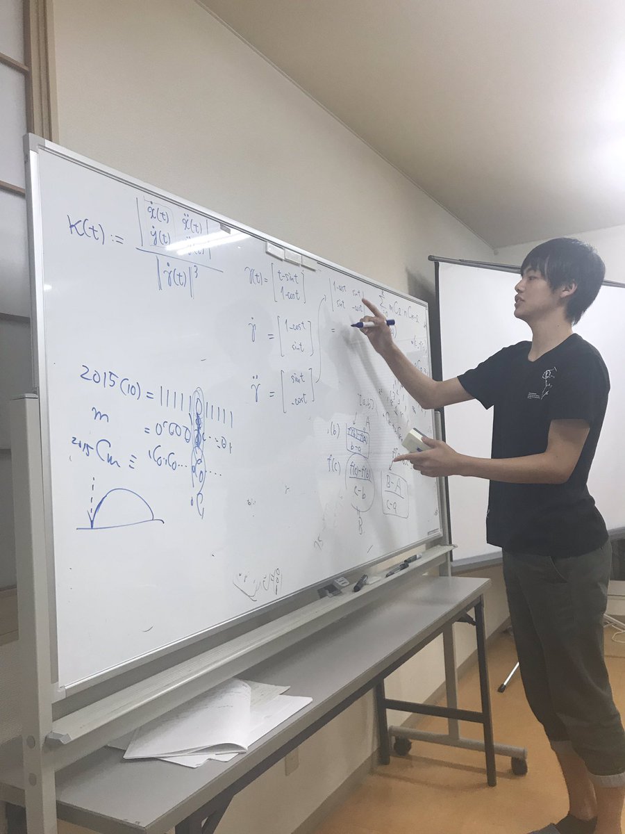 特異点について熱く語る@Monallowtail さん （左下は私が2015年東大