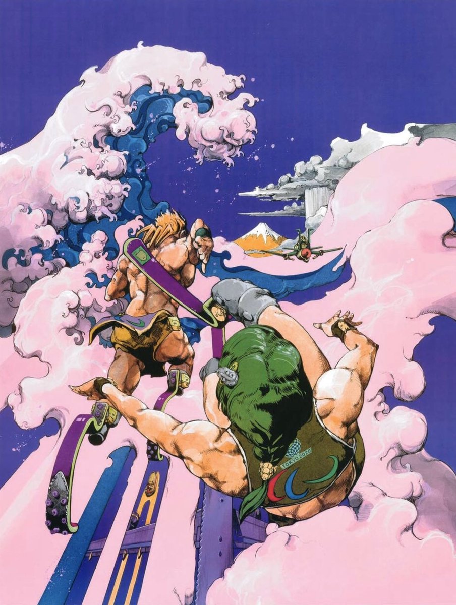 荒木飛呂彦がパラリンピックをテーマに描いた東京2020公式アート