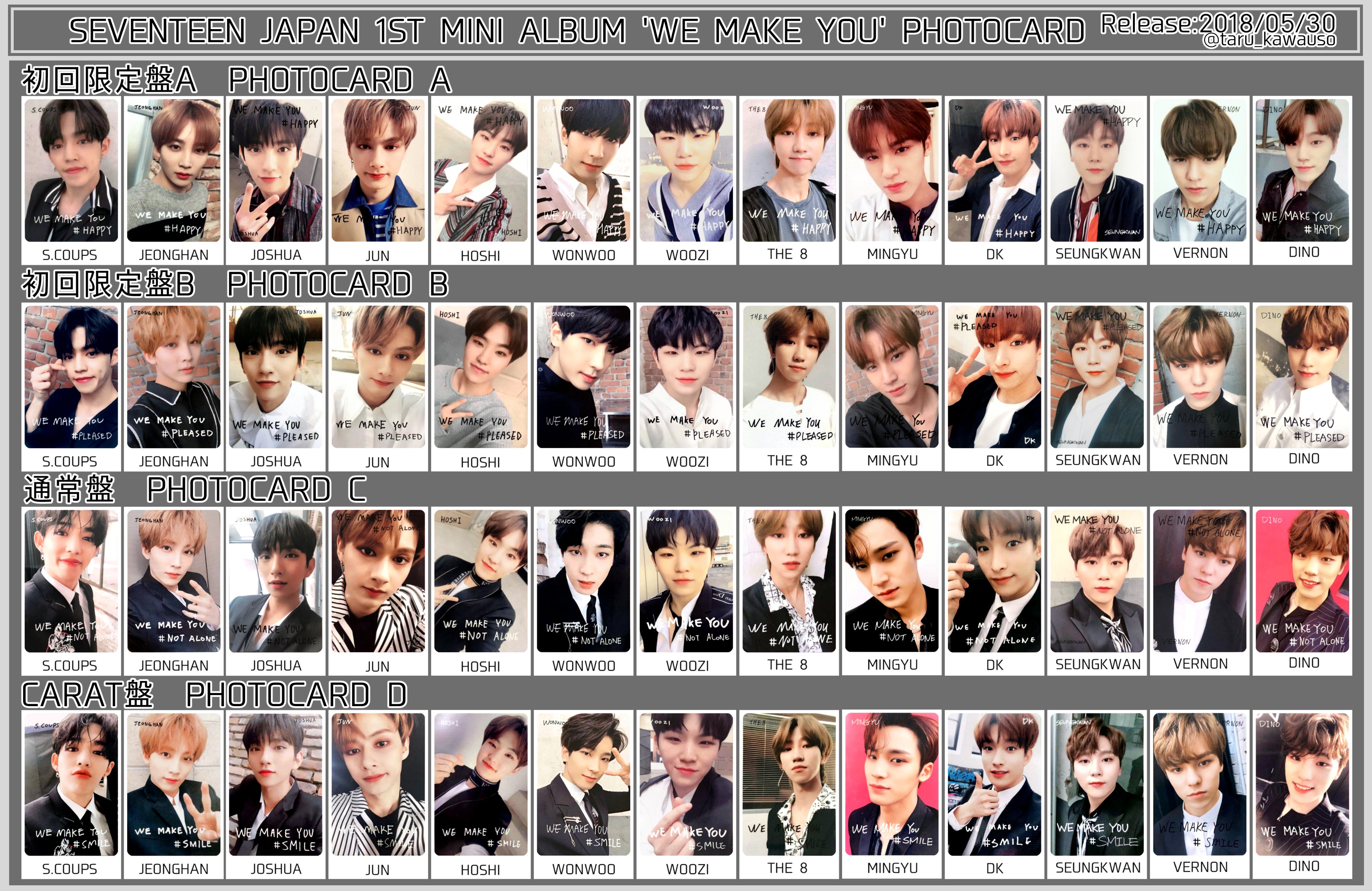 seventeen we make you carat盤 ウォヌ SEVENTEEN Seventeen we make