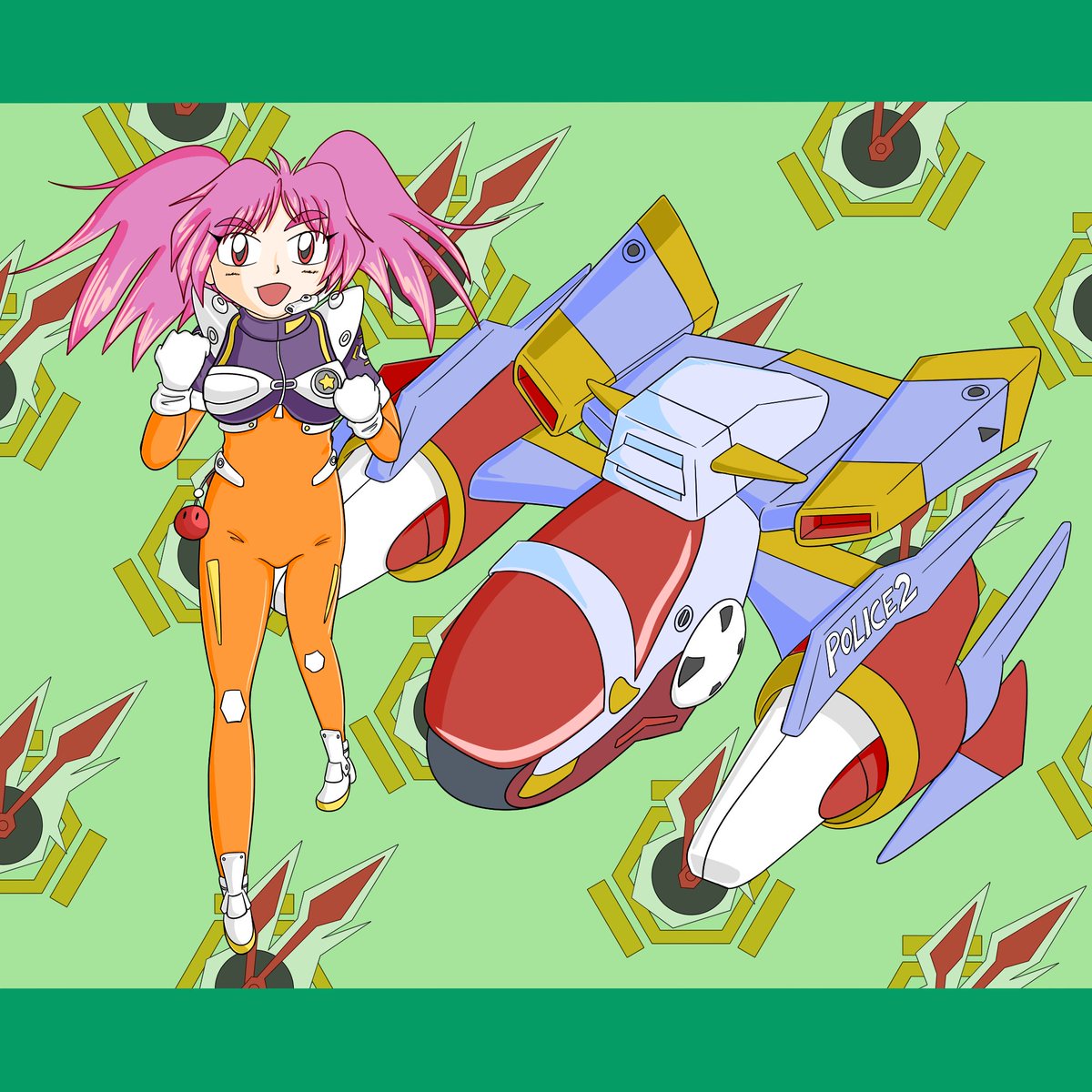 Ginga Fukei Densetsu Sapphire is a very stylish vertical shooter