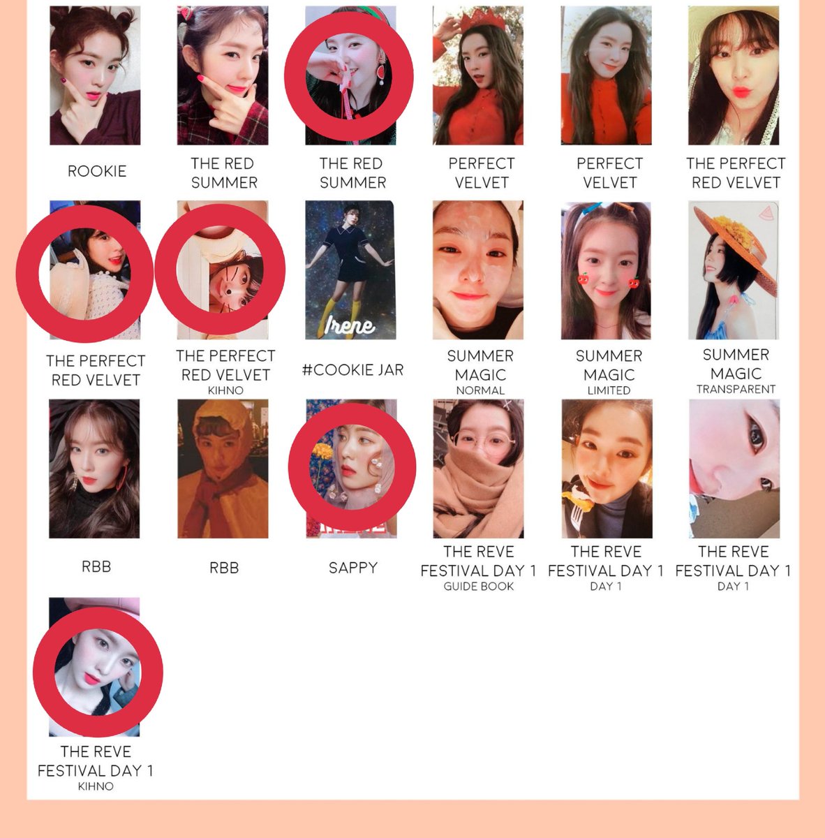 Red velvet イェリレンチキュラートレカ