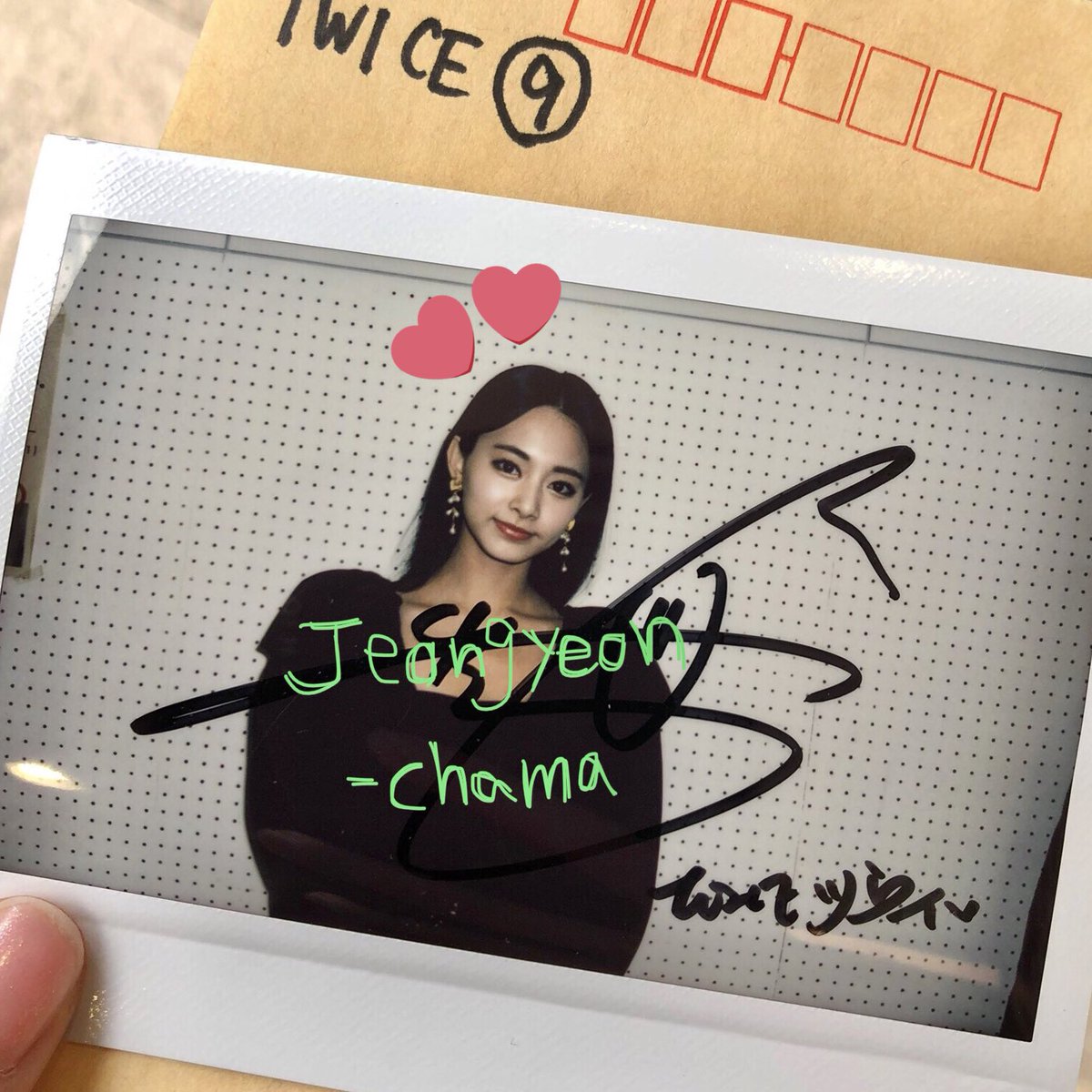 TWICE ツウィ チェキ TZUYU サインなし ポラロイド TWICE ツウィ