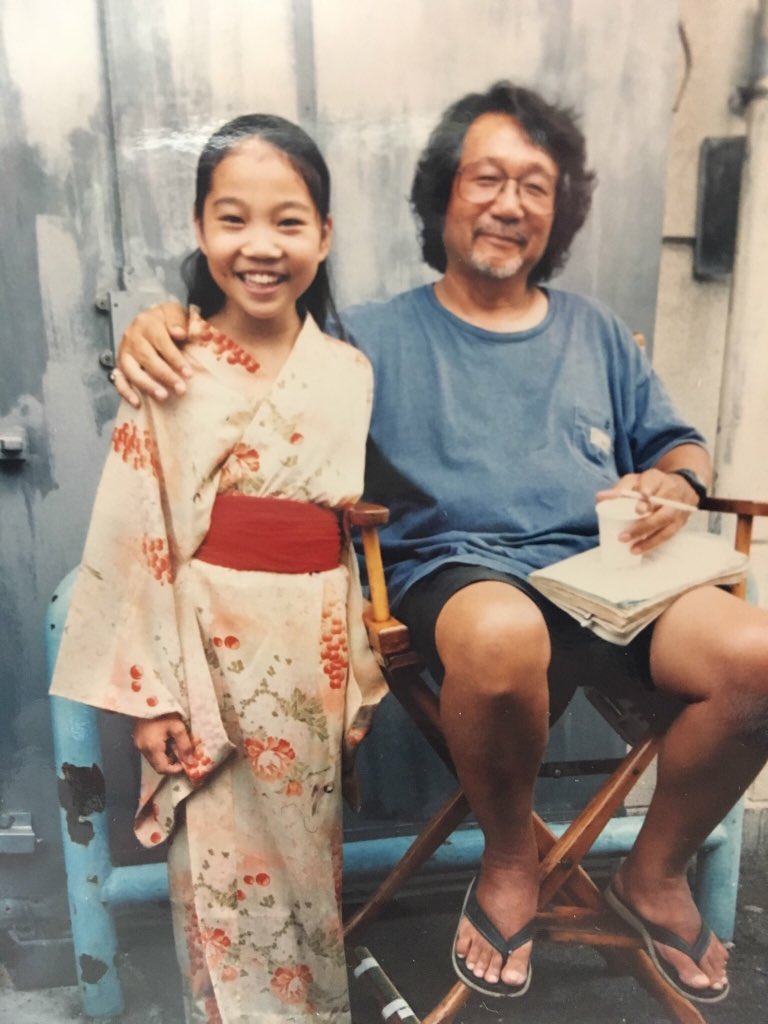 大林宣彦監督との宝物の1枚 宮崎あおいさんのクランクアップ後に