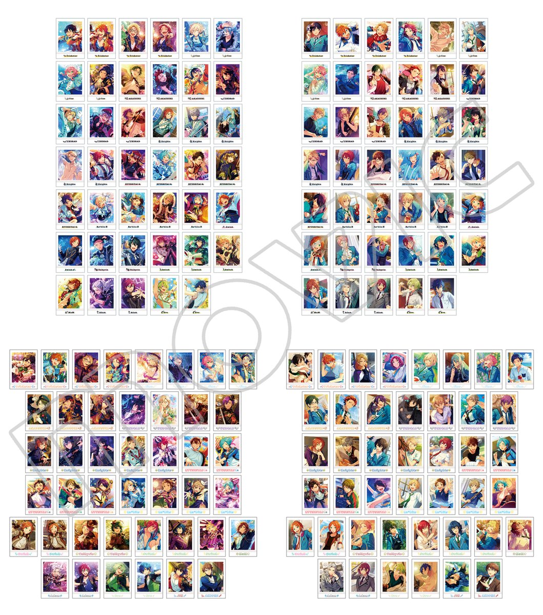 あんさんぶるスターズ！』の「ぱしゃこれ/IDOL SHOT Ver.4／OFF SHOT