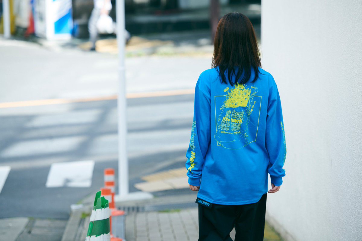 Long Sleeve T-Shirt・Life Hack ◯Life Hackデザイン ロンT、両腕